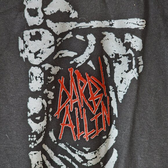 Pro Wrestling Crate Darby Allin Black skeleton heart T-Shirt XL NWOT Tultex - Picture 2 of 5
